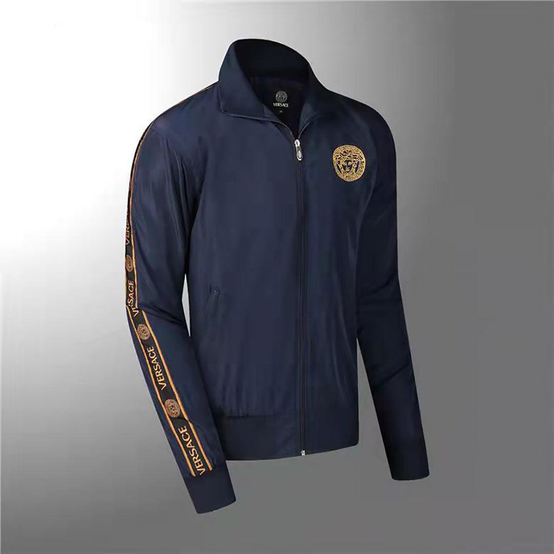 Vers Navyblue Lightweight Zip Up Men's Jacket - Obeezi.com