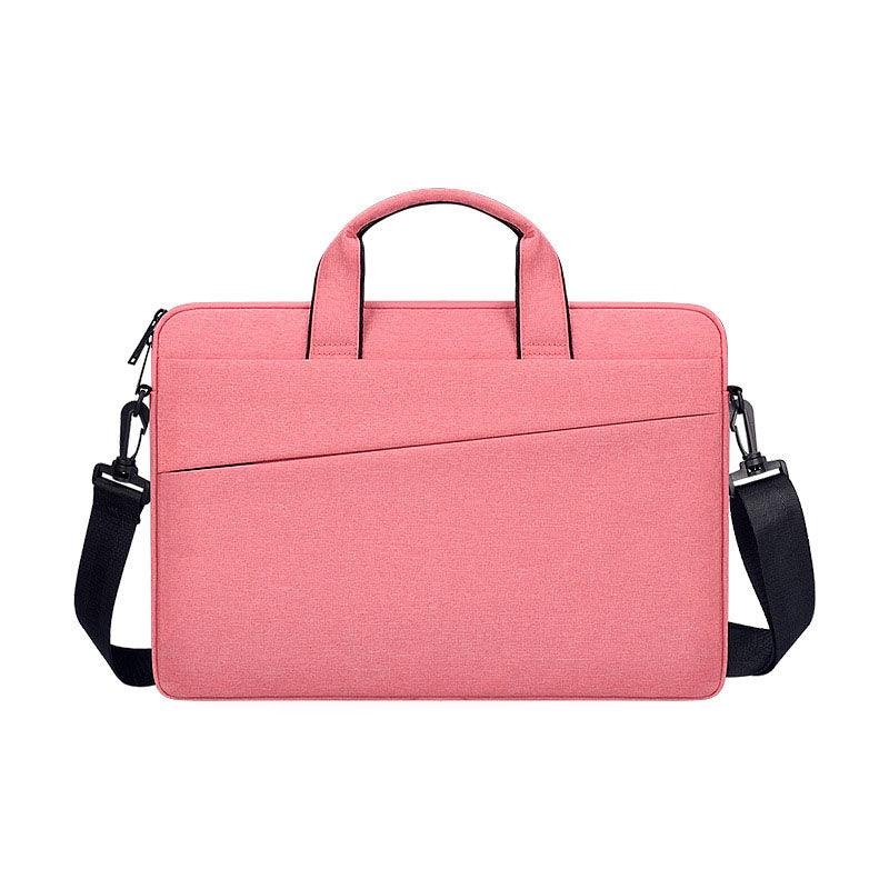 Water Resistant 15.6 inch Laptop Sleeve Laptop Bag With Handle-Pink - Obeezi.com
