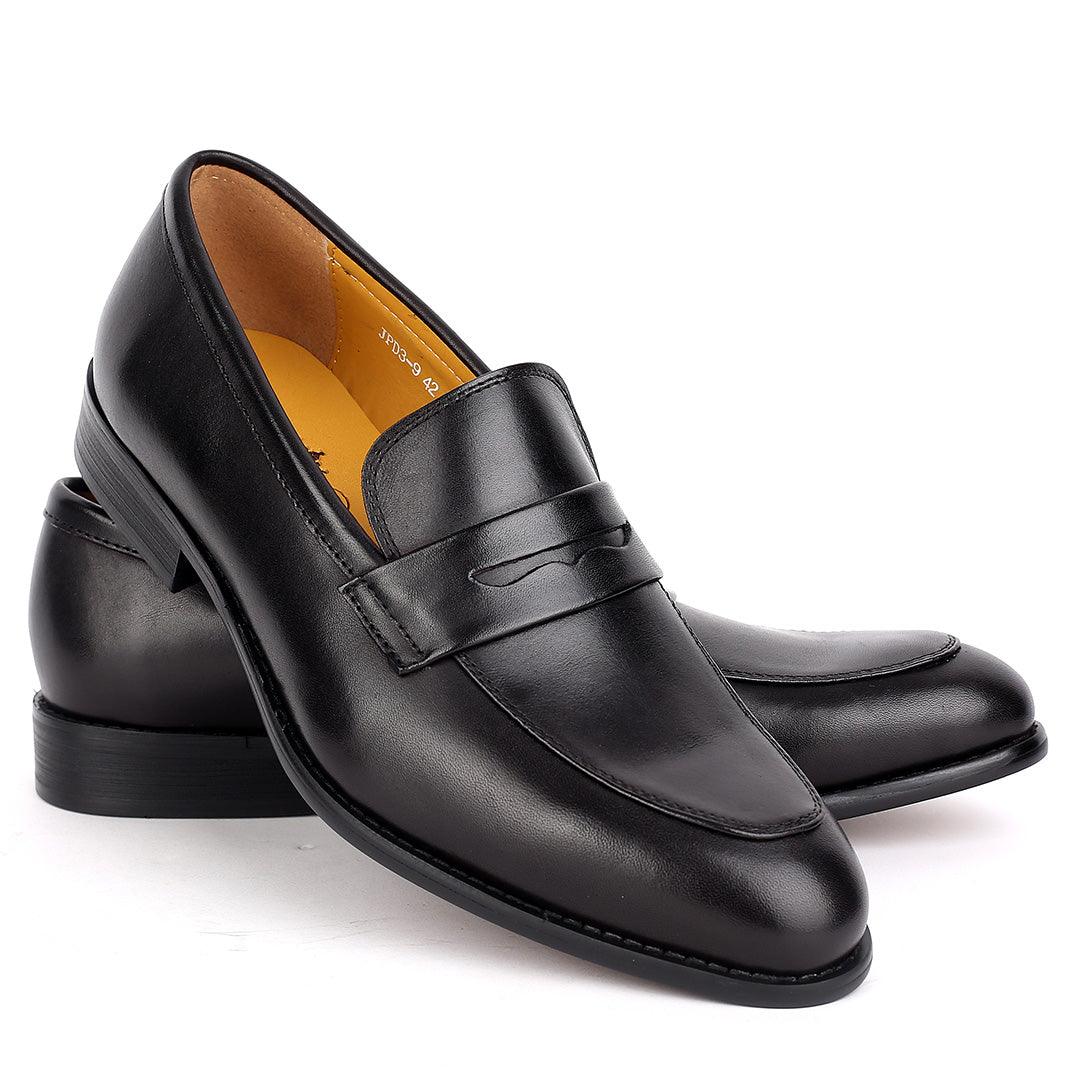Weston Superlative Black Leather Formal Shoe - Obeezi.com